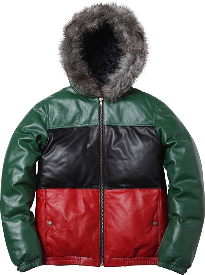 Leather Down Jacket